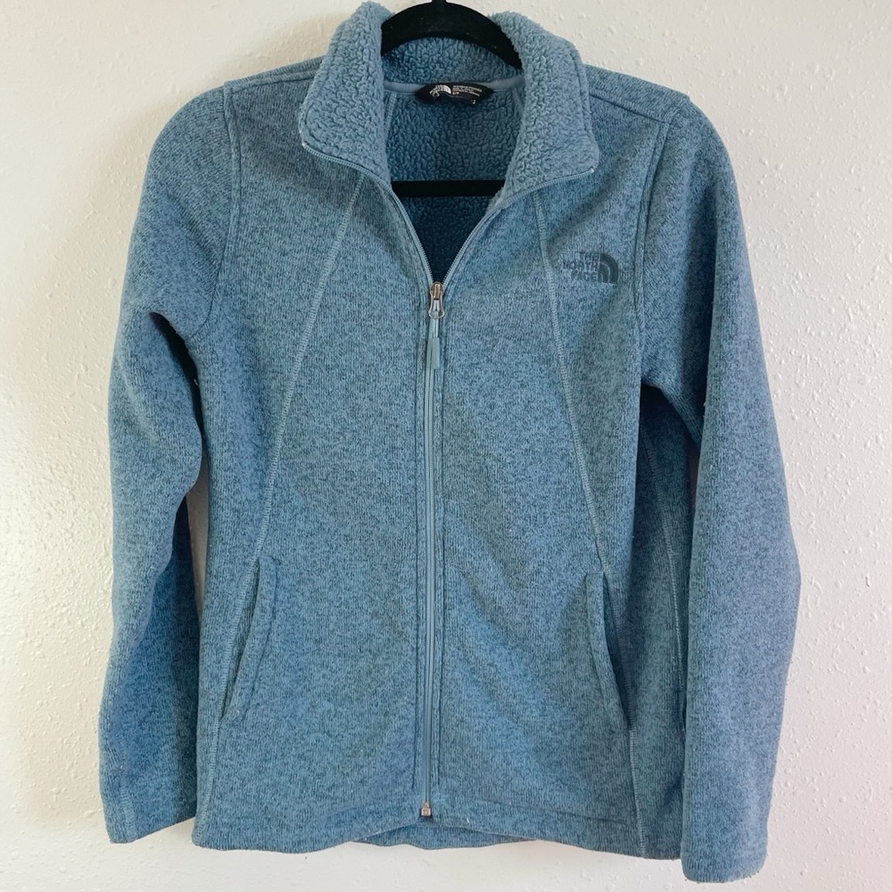 The‎ north face jacket Heather blue small